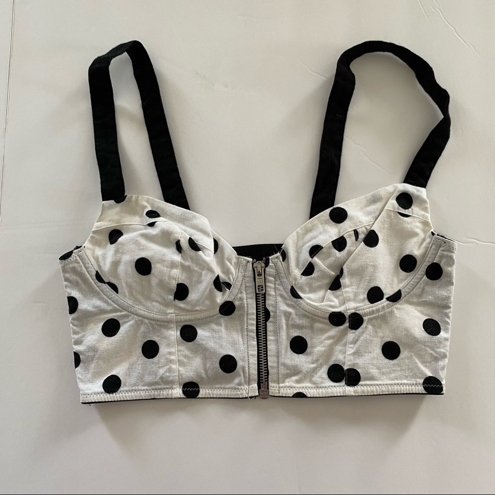 Victoria's Secret PINK polka dot bustier bra Small